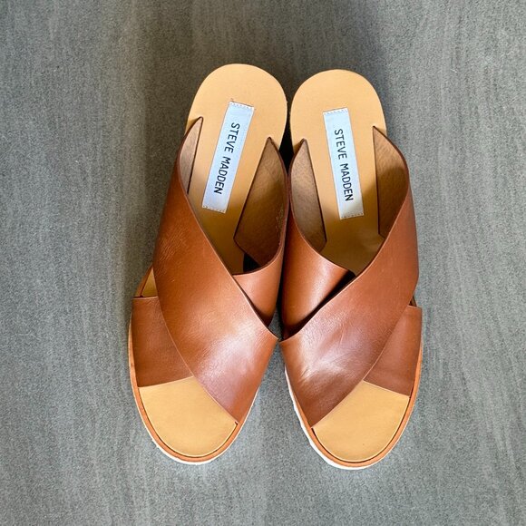 Steve Madden Shoes - NEVER WORN - Brand New Steve Madden Leather Upper Sandals – Size 8M